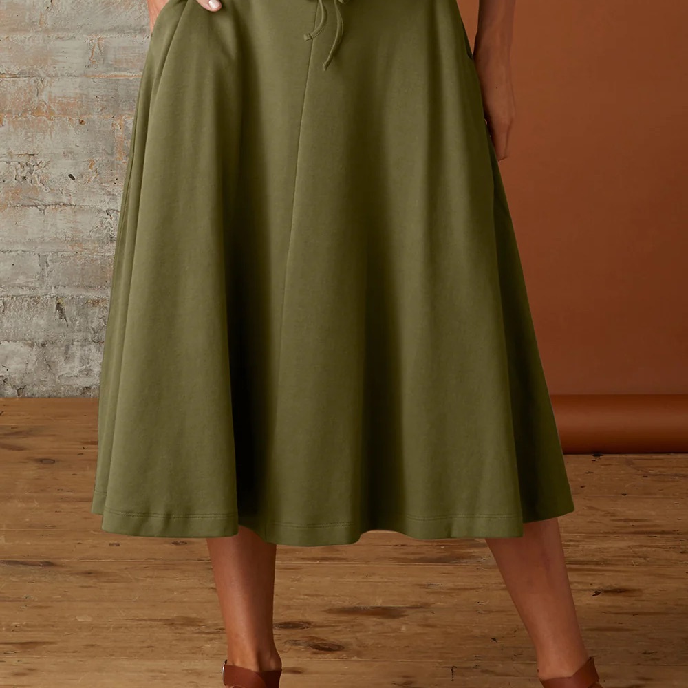 Fair indigo midi skirt